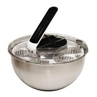 Essoreuse à salade inox à piston 28x17,5 cm - Outdoor