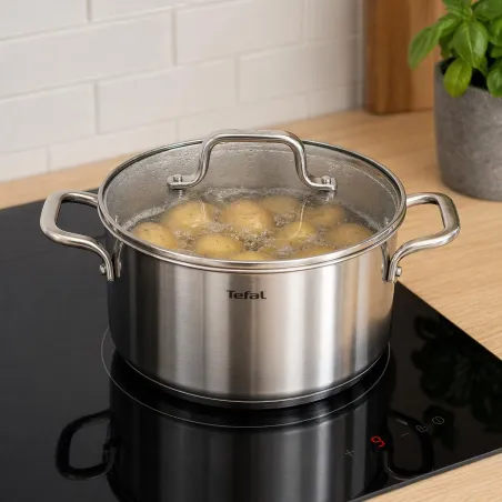 Lot 3 casseroles Tefal Infinite Ø16/18/24 cm + couvercles