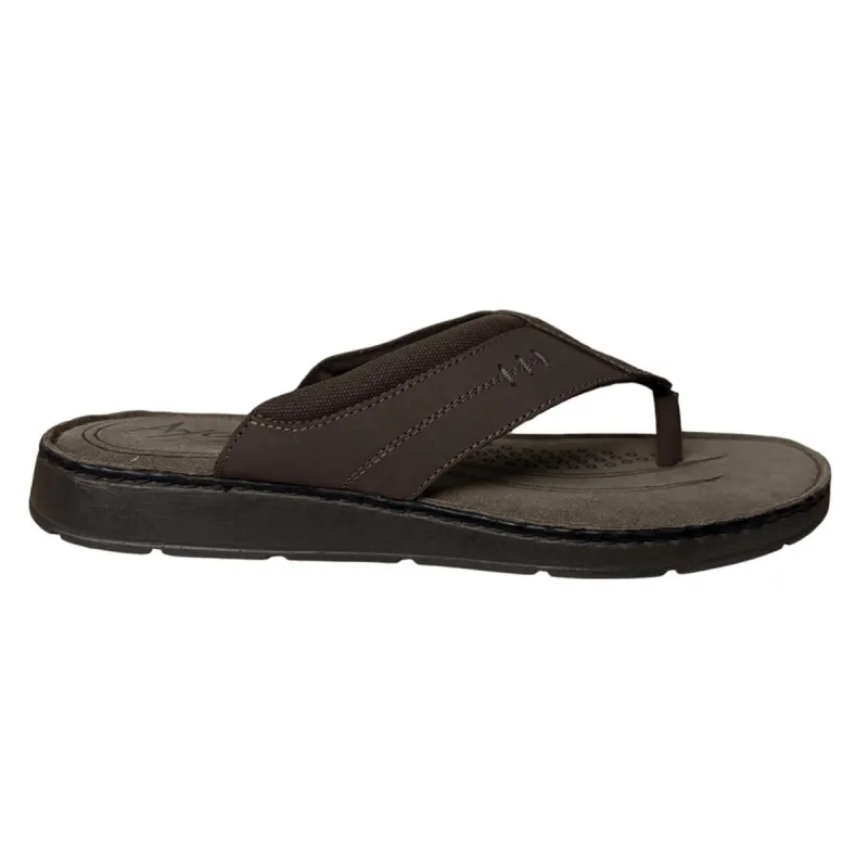 Tongs cuir marron homme - Dirbe Ayoka - Confort & style