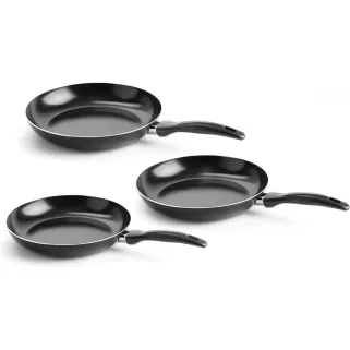 Lot 3 poêles Vita Verte antiadhésives Ø20/24/28cm - Tous feux