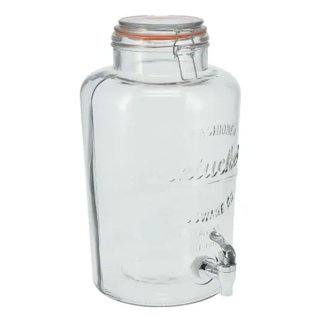 Fontaine à boisson 8L en verre - Robinet et couvercle clip