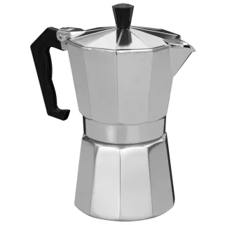 Percolateur 6 tasses aluminium - Café riche en arômes