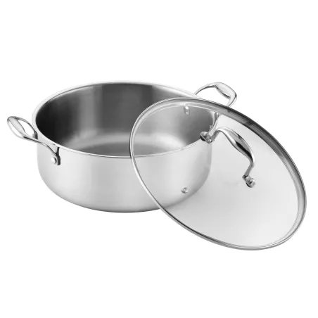 Faitout Lumia Tri-Ply 28 cm - Acier inox 18/10 avec couvercle