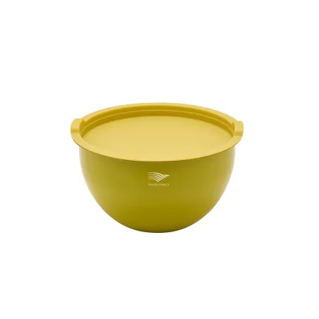 Lot 3 saladiers inox multicolores avec couvercles hermétiques