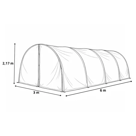 Serre jardin 3x6m - Essentielle pour cultures protégées