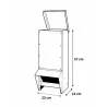 Mangeoire trémie verte 15 kg anti-gaspi galvanisée