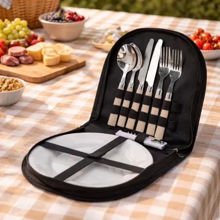 Set pique-nique 10 pièces pour repas en extérieur