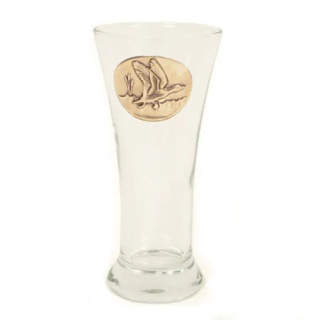 Lot de 6 verres à pastis 18 cl décor gibier en étain
