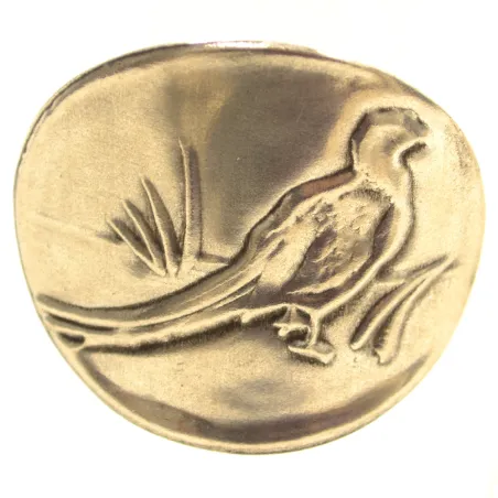 Lot de 6 verres à pastis 18 cl décor gibier en étain