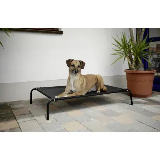 Lit de camp résistant pour chien 130x80 cm - Intérieur/Extérieur