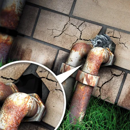 Barrière anti-rongeurs en laine d'acier inox 50x5 cm