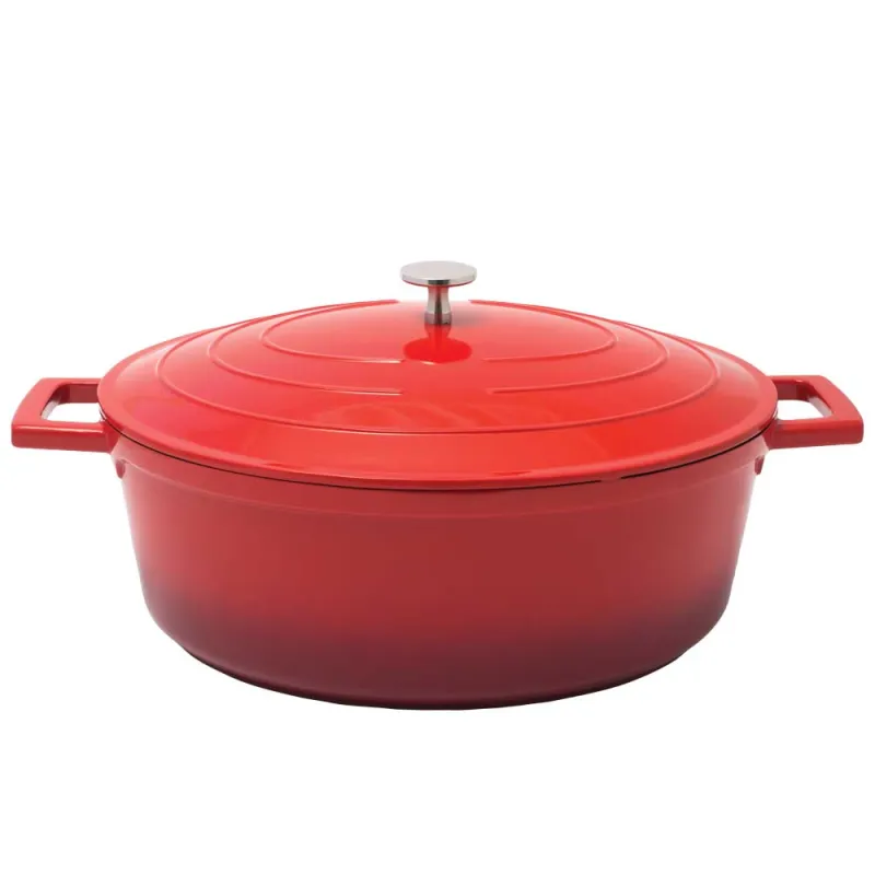 Cocotte ovale fonte alu 32x25cm 6,6L tous feux - Nuage