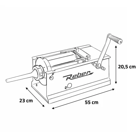 Poussoir à saucisses pro 3L Reber® - Fabrication artisanale