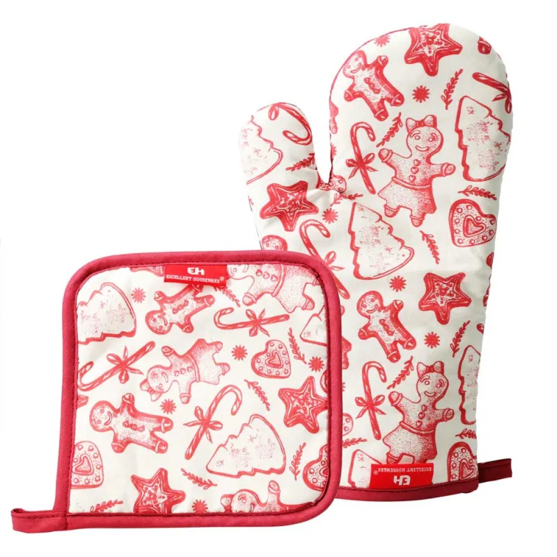 Set Noël : Gant, Manique & Tablier de cuisine outdoor