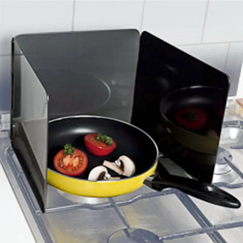 Plaque anti-projection pliable pour élevage et cuisine