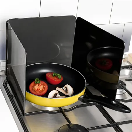 Plaque anti-projection pliable pour élevage et cuisine