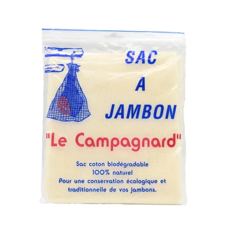 Sac à jambon en coton naturel réutilisable 68x59 cm