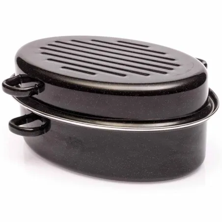 Roaster acier émaillé léger pour cuisson parfaite