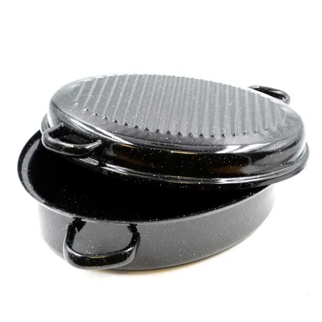 Roaster acier émaillé léger pour cuisson parfaite