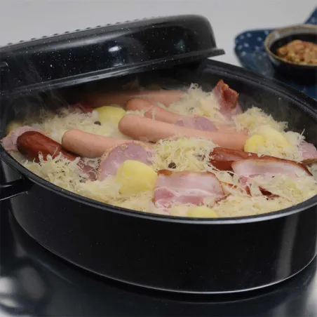 Roaster acier émaillé léger pour cuisson parfaite