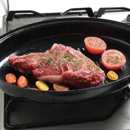 Roaster acier émaillé léger pour cuisson parfaite