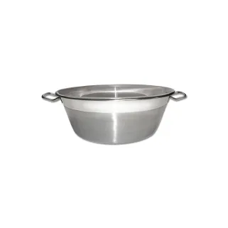 Bassine inox 38 cm pour confitures et graisses 9L