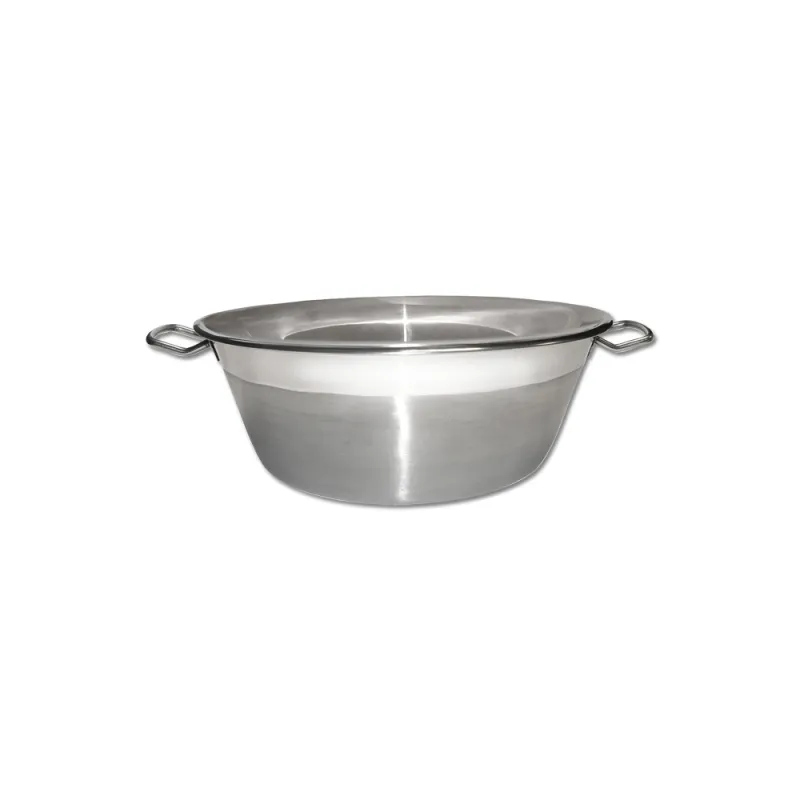 Bassine inox 38 cm pour confitures et graisses 9L