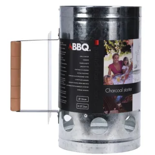 Cheminée d'allumage BBQ - 16x27,5 cm pour grillades parfaites