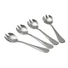 Lot de 4 fourchettes à huîtres en inox ergonomiques