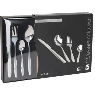 Ménagère 24 pièces en inox – Élégance et résistance