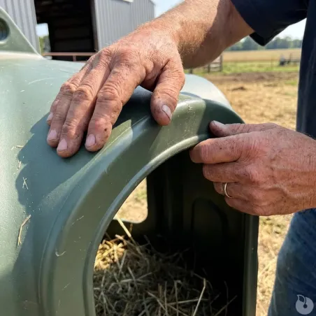 Cloche à foin Kerbl 5 ouvertures - Ø 160 cm pour élevage