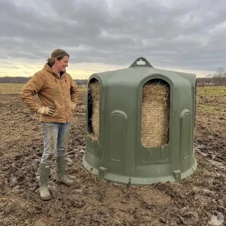 Cloche à foin Kerbl 5 ouvertures - Ø 160 cm pour élevage