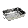 Plat inox multi-usage pour four et préparation carnée