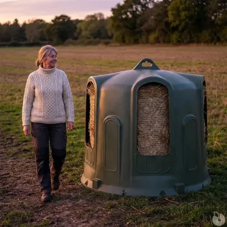 Cloche à foin Kerbl 5 ouvertures - Ø 160 cm pour élevage