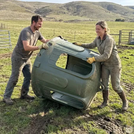 Cloche à foin Kerbl 5 ouvertures - Ø 160 cm pour élevage