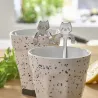 Lot de 2 cuillères chat en inox Pradel - Design ludique