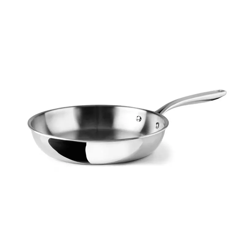 Poêle Trichef Ø26cm - Acier Inox - Tous feux et four - Lacor