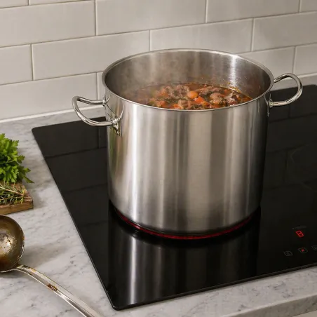 Marmite inox grande capacité 50L - diamètre 40 cm