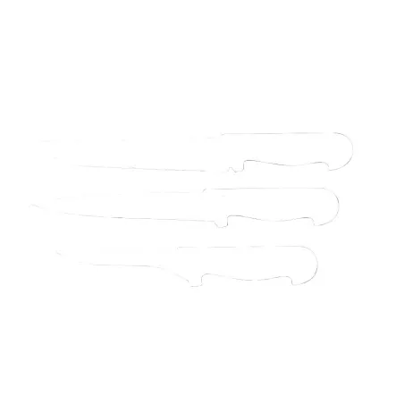Lot de 3 couteaux de boucher professionnels
