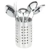 Kit 5 ustensiles cuisine + pot de rangement métal