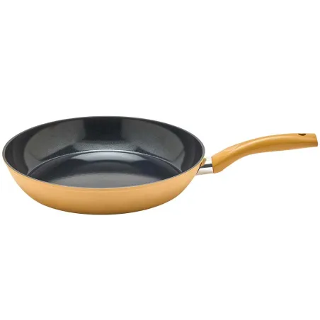 Lot 3 poêles alu forgé Ø20/24/28cm - Manche bakélite