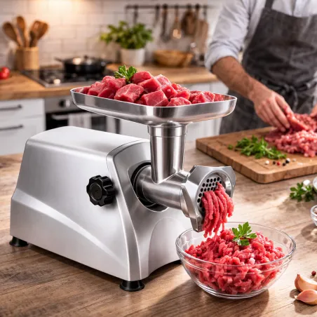 Hachoir pro 550W fonte alu - Grilles 3/5/8mm