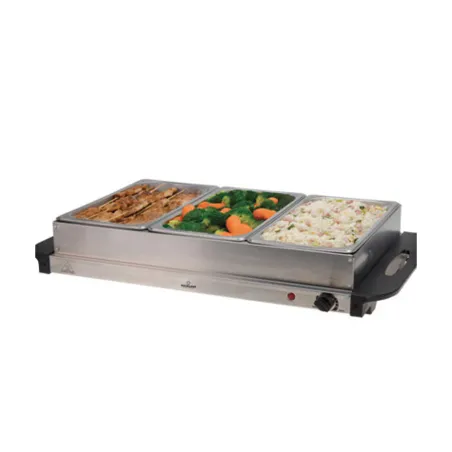 Chauffe-plat 3 bols 300W pour repas chaleureux