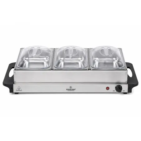 Chauffe-plat 3 bols 300W pour repas chaleureux