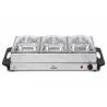 Chauffe-plat 3 bols 300W pour repas chaleureux