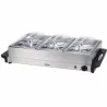 Chauffe-plat 3 bols 300W pour repas chaleureux