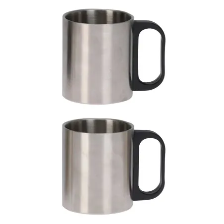 Bouteille isotherme inox 1L + 2 tasses 180ml - Chasse & Élevage