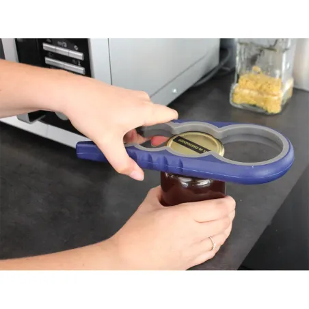 Ouvre-bocal universel anti-glisse 4 diamètres