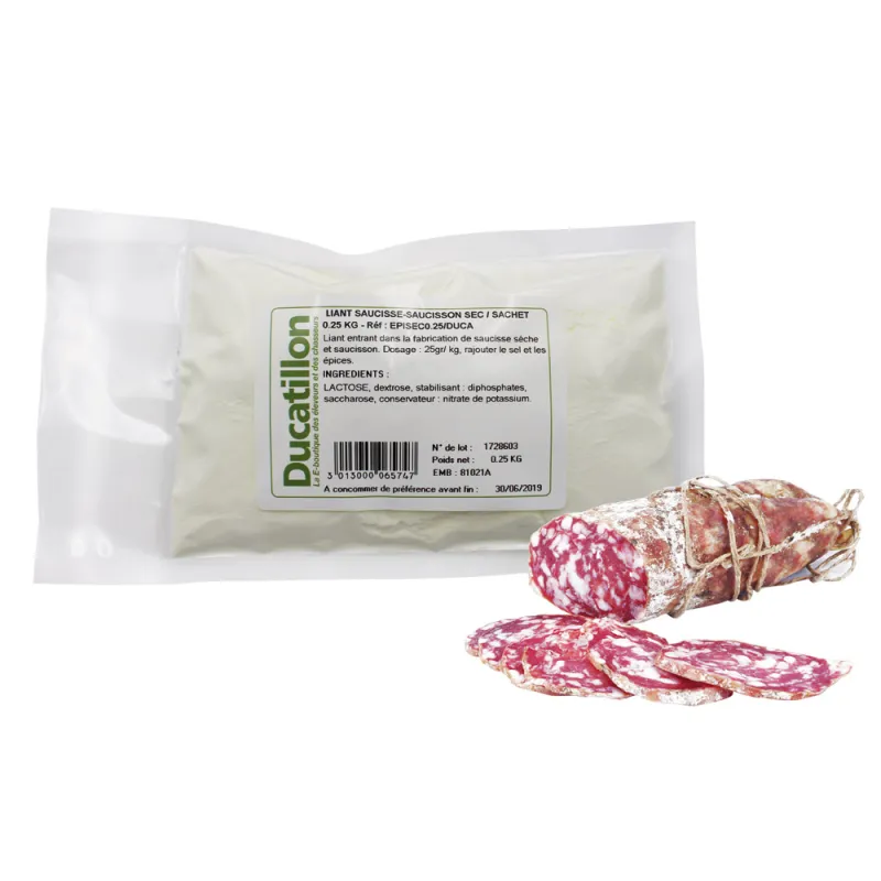Liant pour saucisses et saucissons secs 250 g