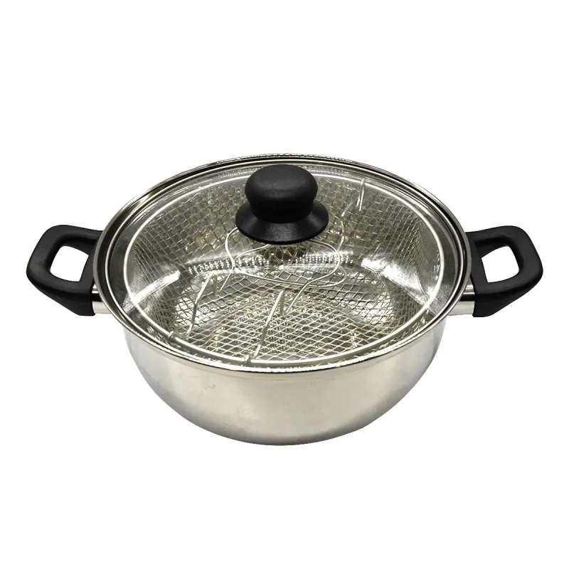 Friteuse inox 3L - Cuisson parfaite pour tous feux